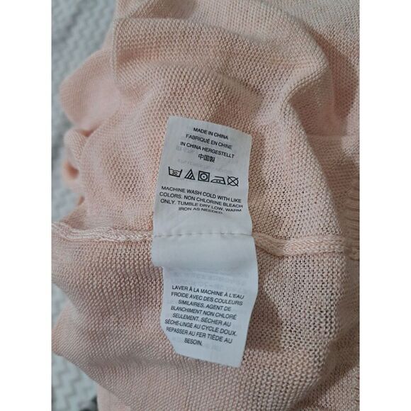J Crew Womens Small Summer Weight Linen Viscose Sweater Boat Neck Peach - Picture 9 of 9